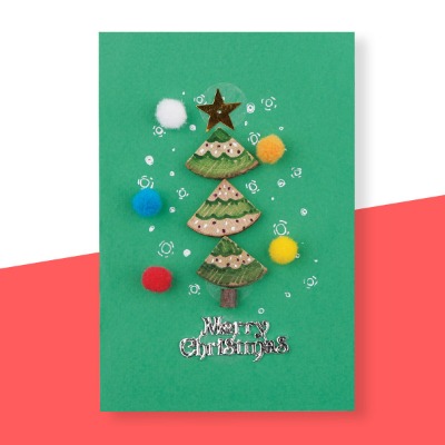 (UNI) 크리스마스 입체 카드만들기 트리 DIY529 크리스마스카드
