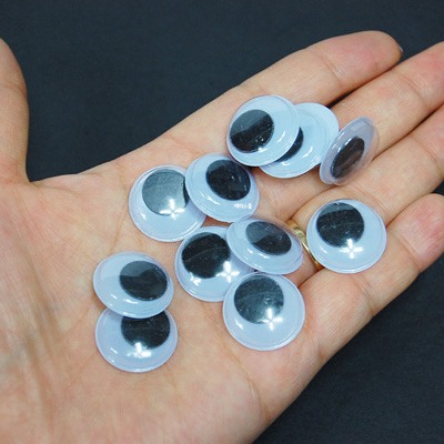 (재미스쿨) 5000 인형눈알 인형눈 DIY 인형만들기 재료 비접착 18mm x1통