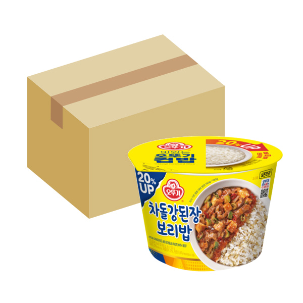 (오뚜기) 컵밥 차돌강된장보리밥 310g 12개입 (BOX)