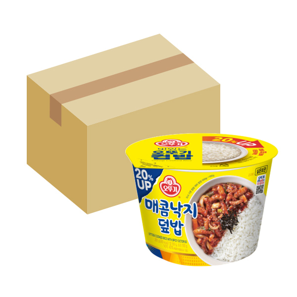 (오뚜기) 컵밥 매콤낙지덮밥 280g 12개입 (BOX)