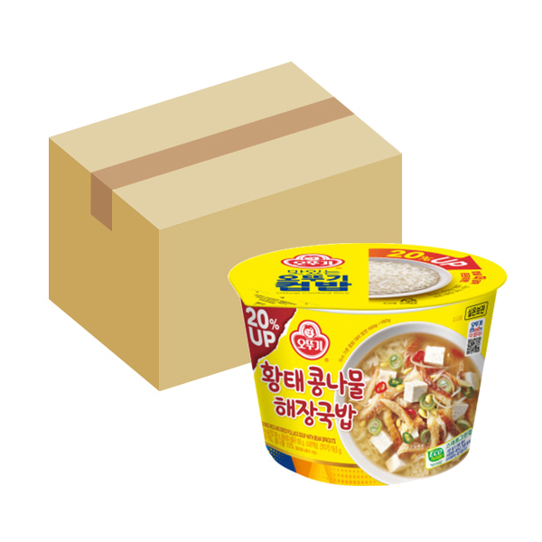 (오뚜기) 컵밥 황태콩나물해장국밥 301.5g 12개입 (BOX)