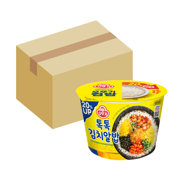 (오뚜기) 컵밥 톡톡김치알밥 222g 12개입 (BOX)