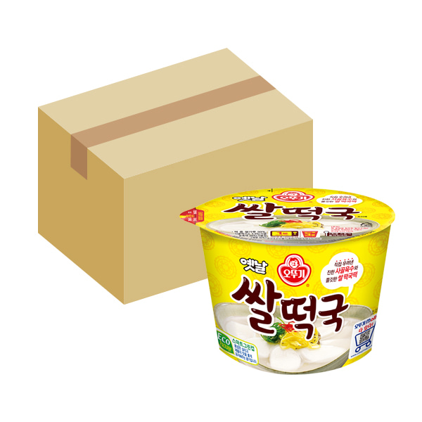 (오뚜기) 옛날쌀떡국 166g 12개입 (BOX) 컵라면
