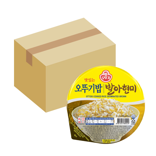 (오뚜기) 오뚜기밥 발아현미밥 210g 3개입X6팩 (BOX) 즉석밥