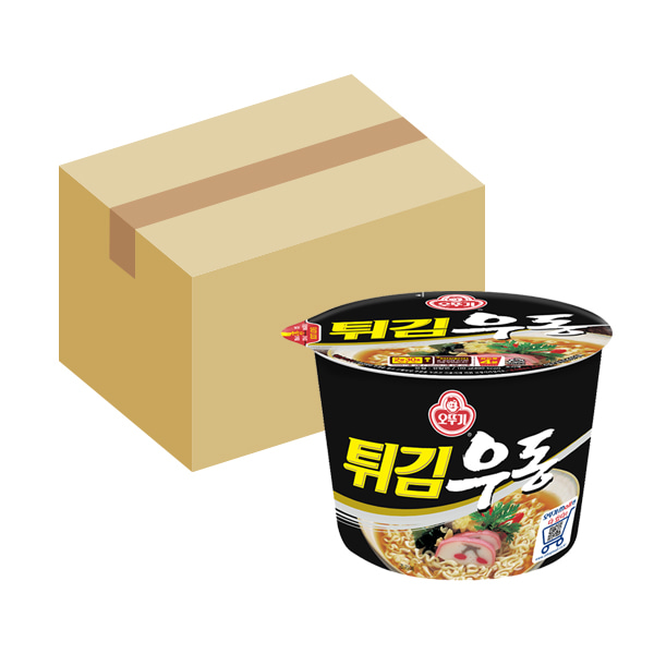 (오뚜기) 튀김우동 110g 12개입 (BOX) 컵라면
